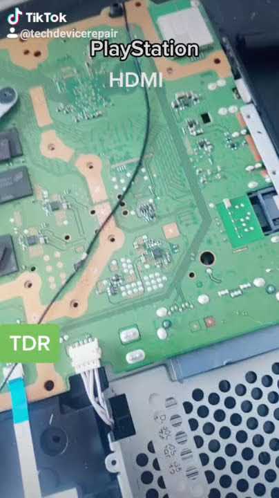 PlayStation 4 slim HDMI port repair [wlod] be careful of the other shop. - YouTube